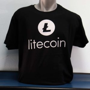 Letnja majica Litecoin Crna